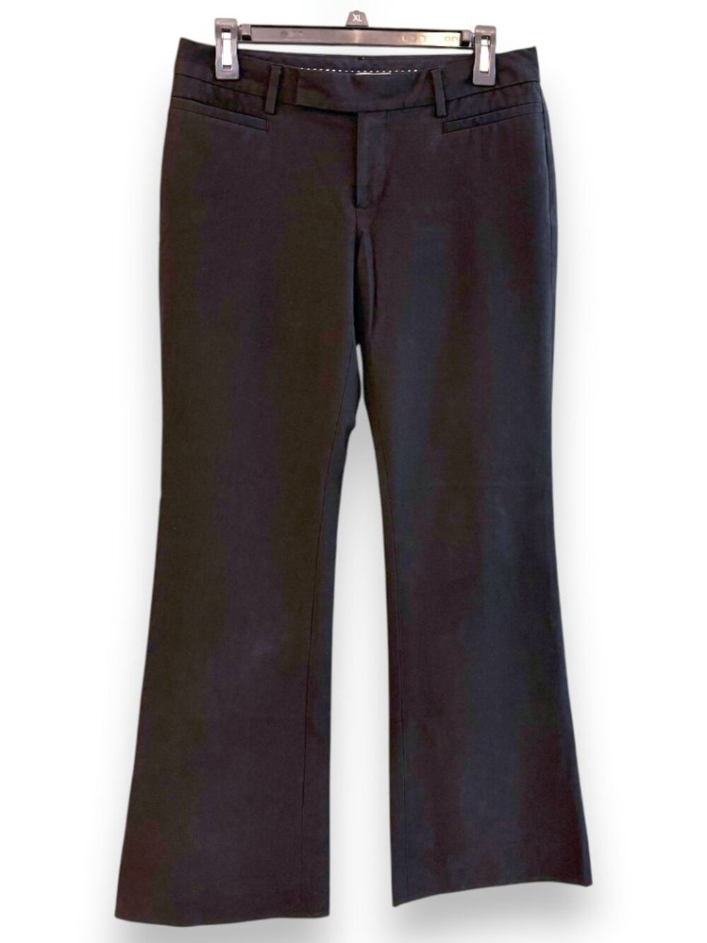 Gap Black Modern Boot Cut Flare Stretch Trousers Dress Work Pants Mid Rise XS 2
